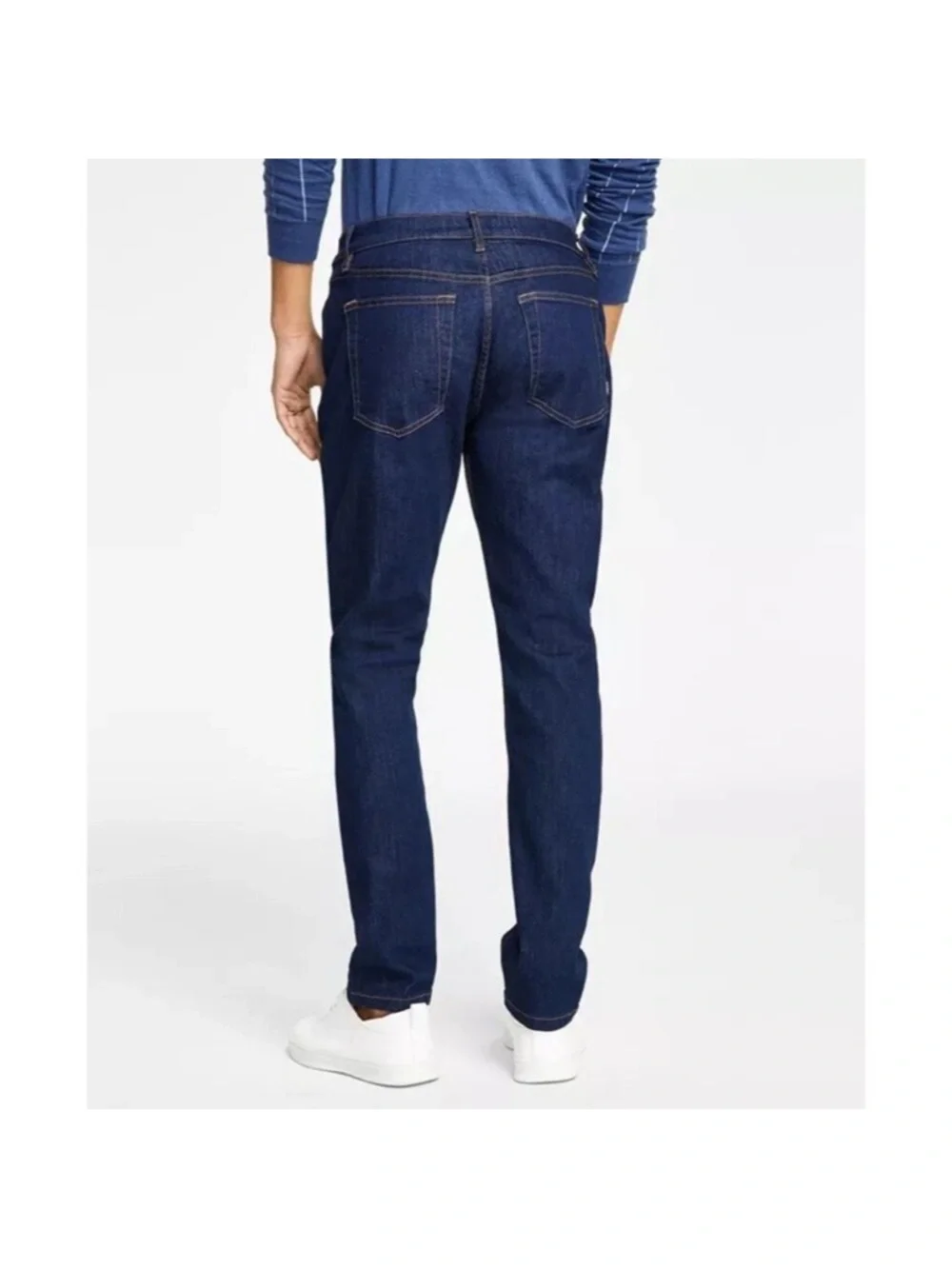 Men’s Alfani straight leg dark rinse denim size 34/30